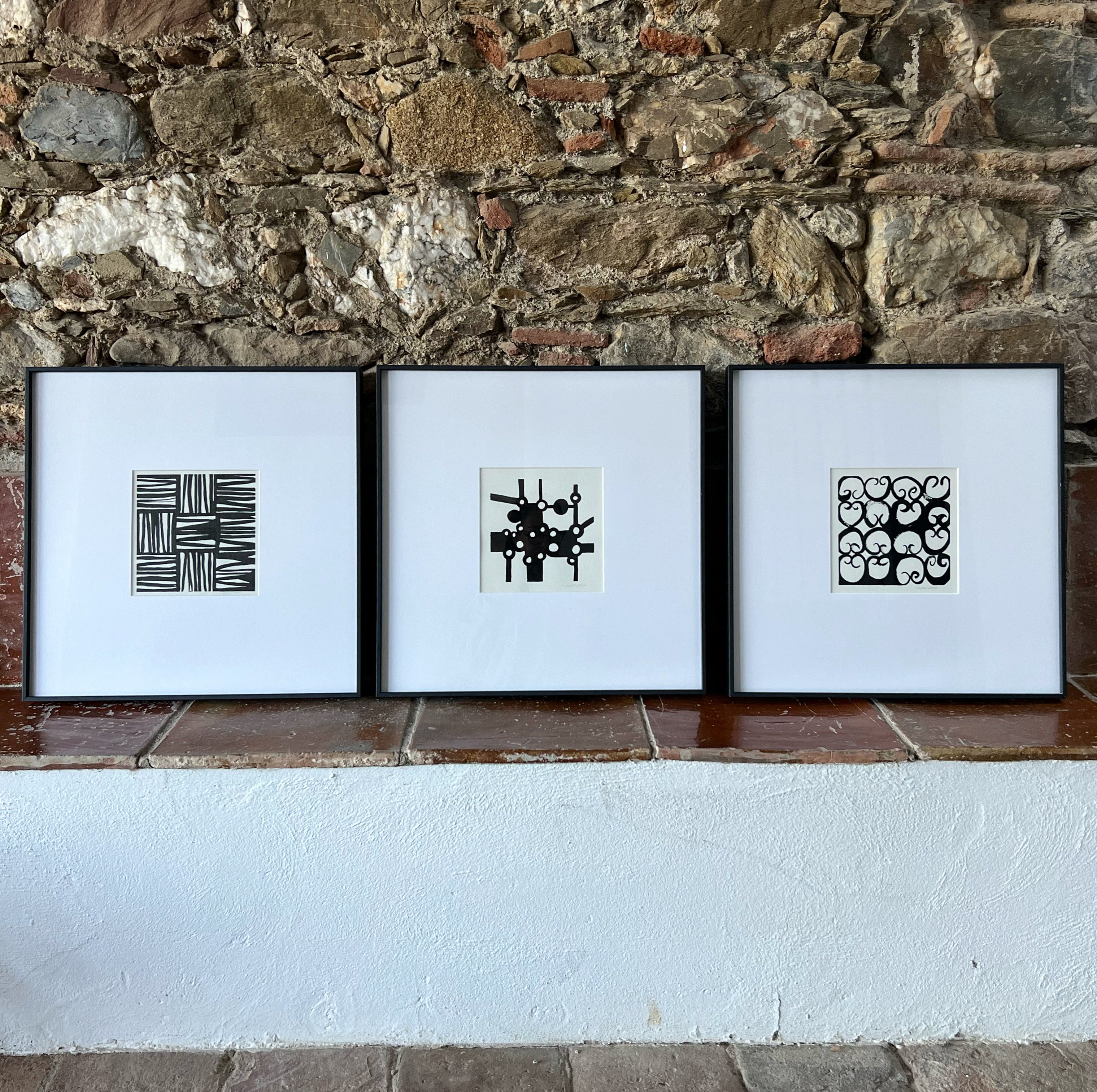 Cuadros minimalistas y abstractos en blanco y negro para decoraren casa