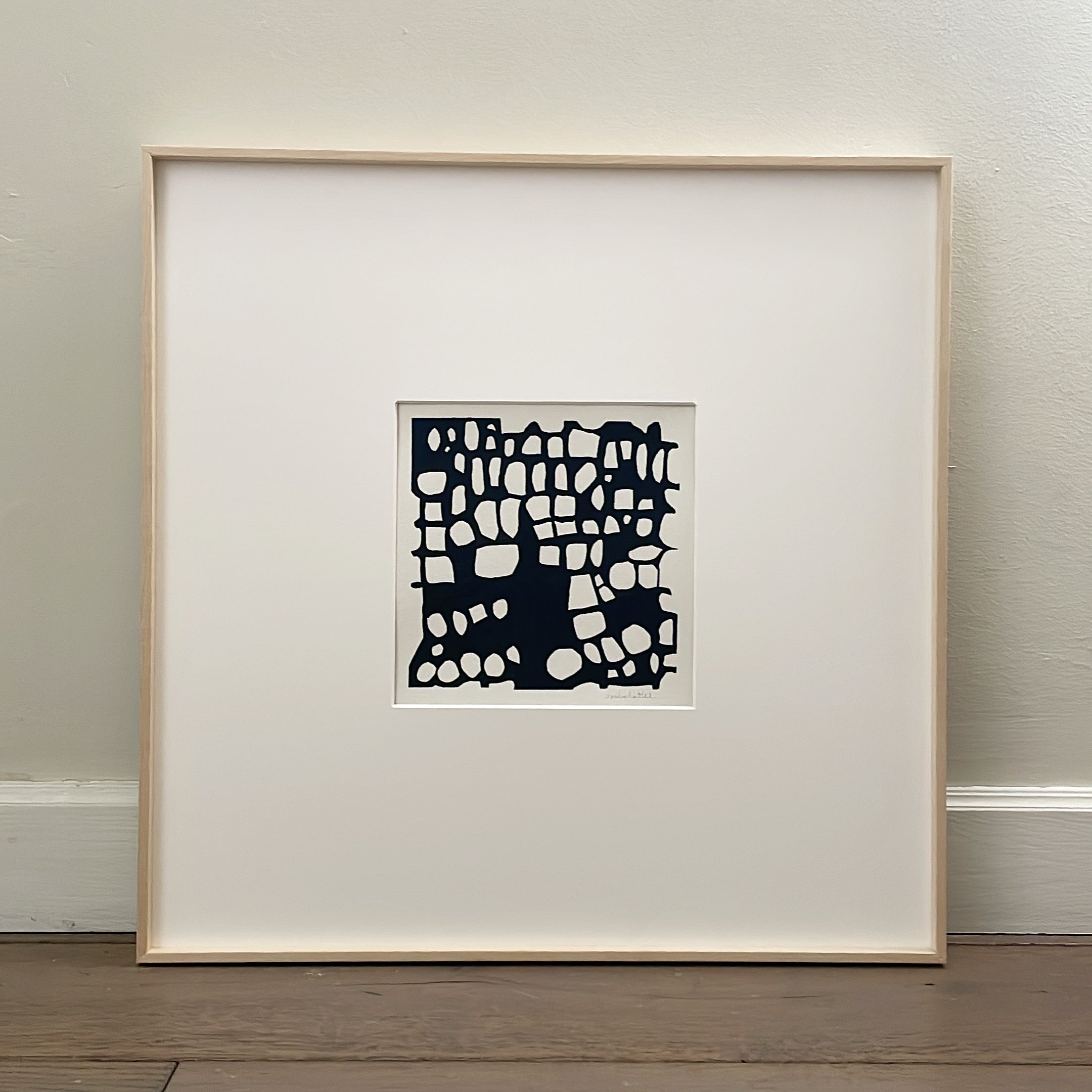 Cuadro cuadrado de 50x50cm abstracto y minimalista para salon
