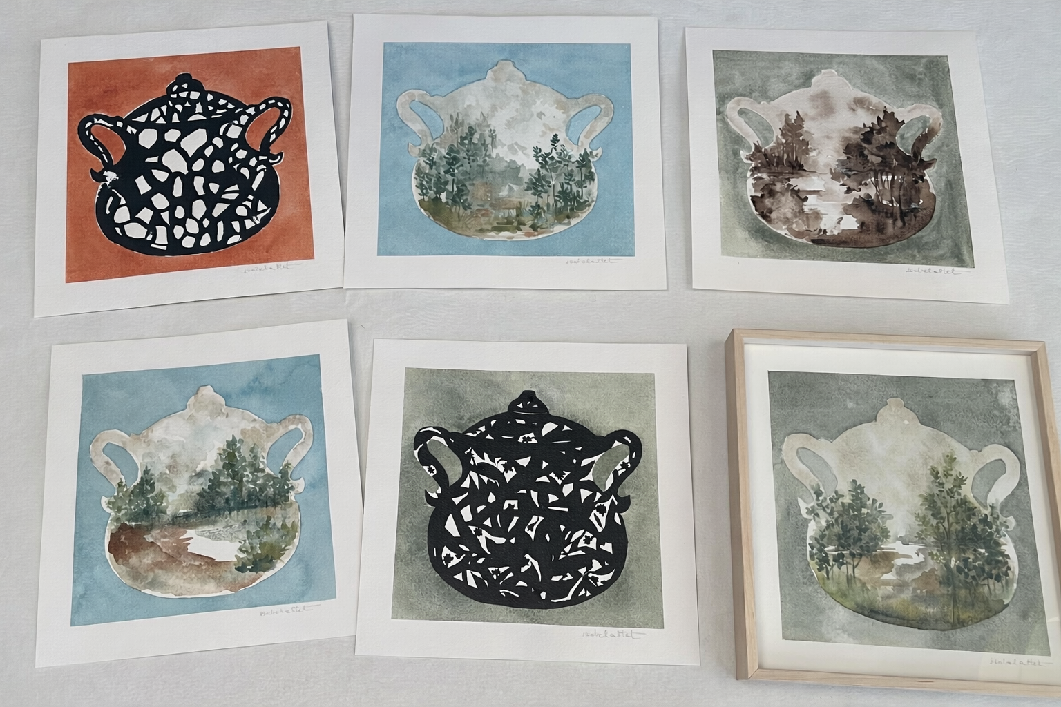 Dibujos de la colección Vaisselle de Isabel Altet para el comedor o la cocina