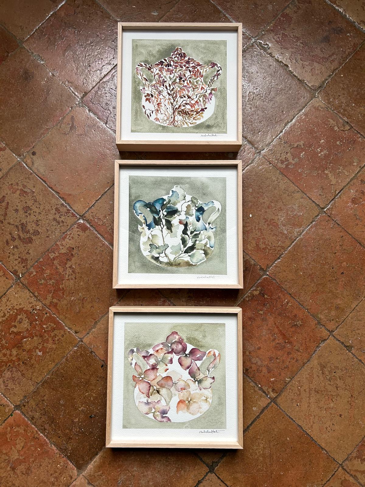 Composición de cuadros decorativos pequeños para rincones de la cocina o el comedor