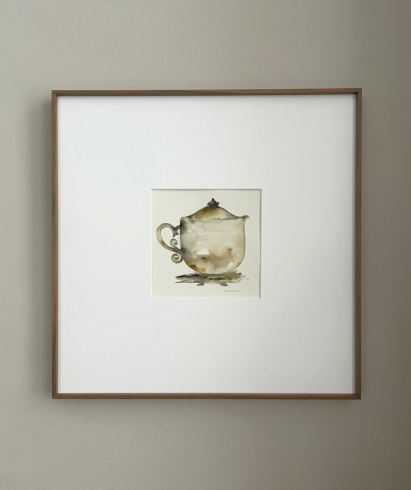 Cuadro decorativo cuadrado para decorar cocina o comedor, obra original de Isabel Altet