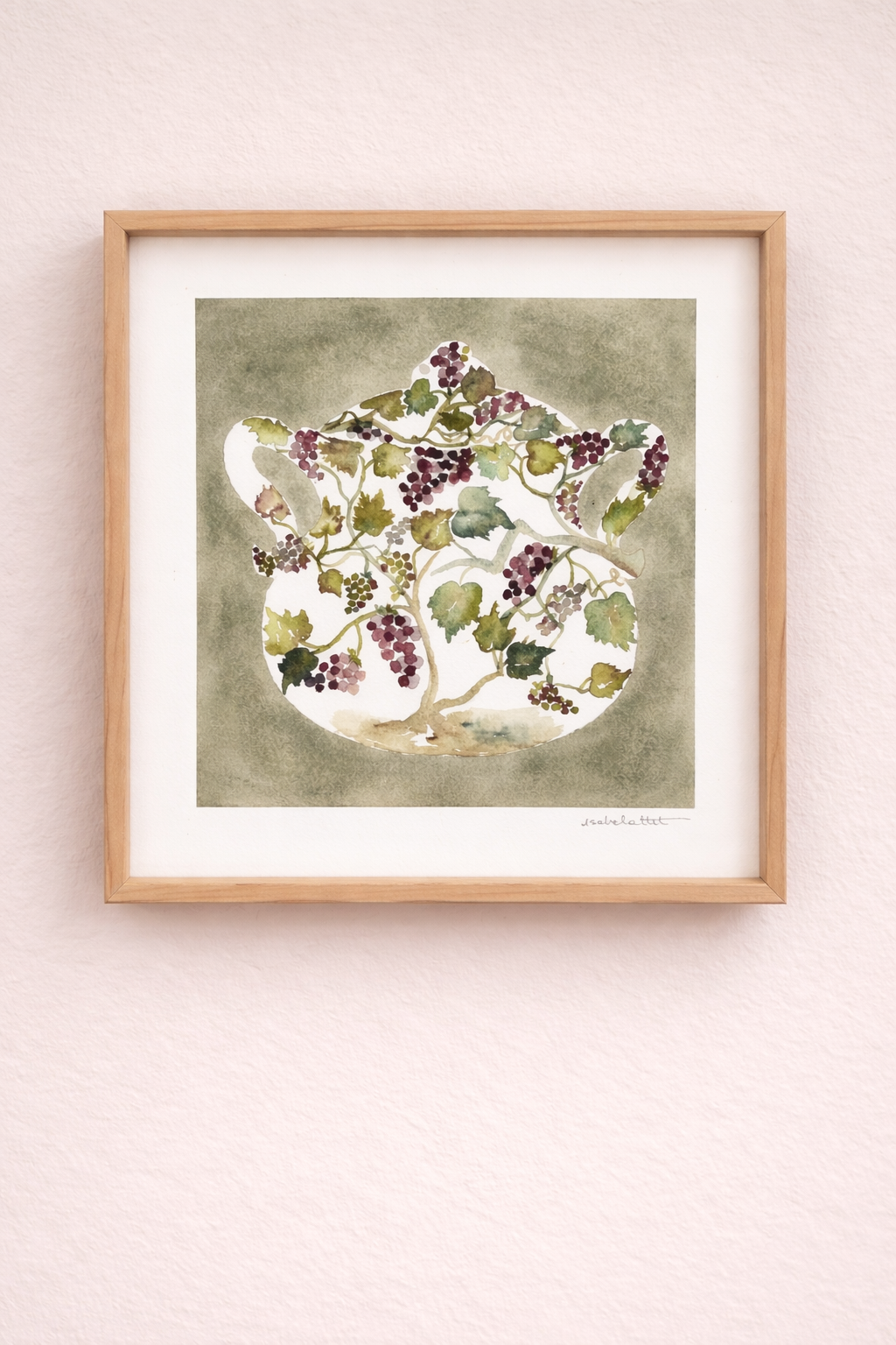 Cuadro para cocina o comedor que rinde homenaje a los viñedos y al vino tinto