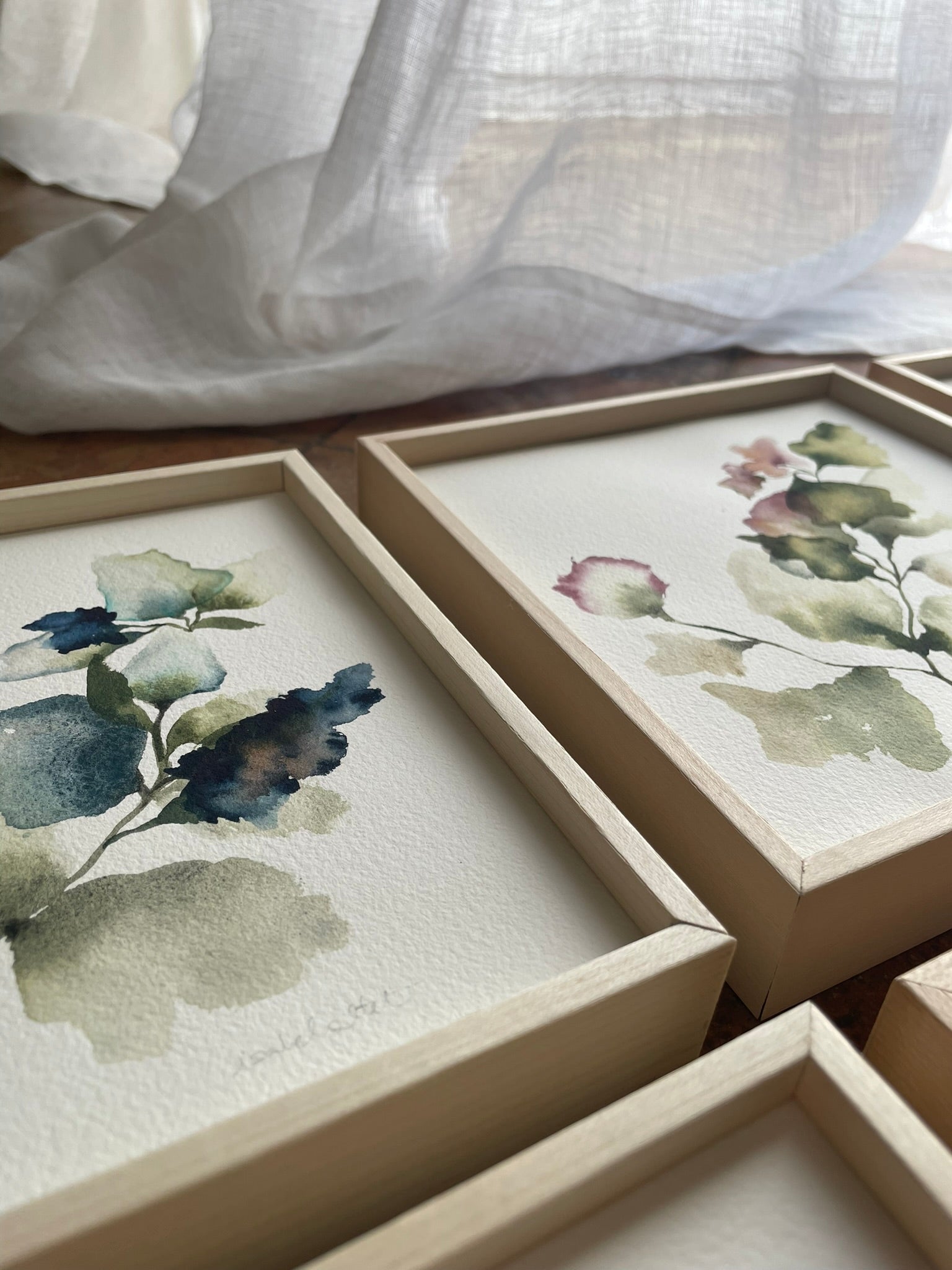 Aquarea - cuadro floral pintado a mano | Bloom Nº4