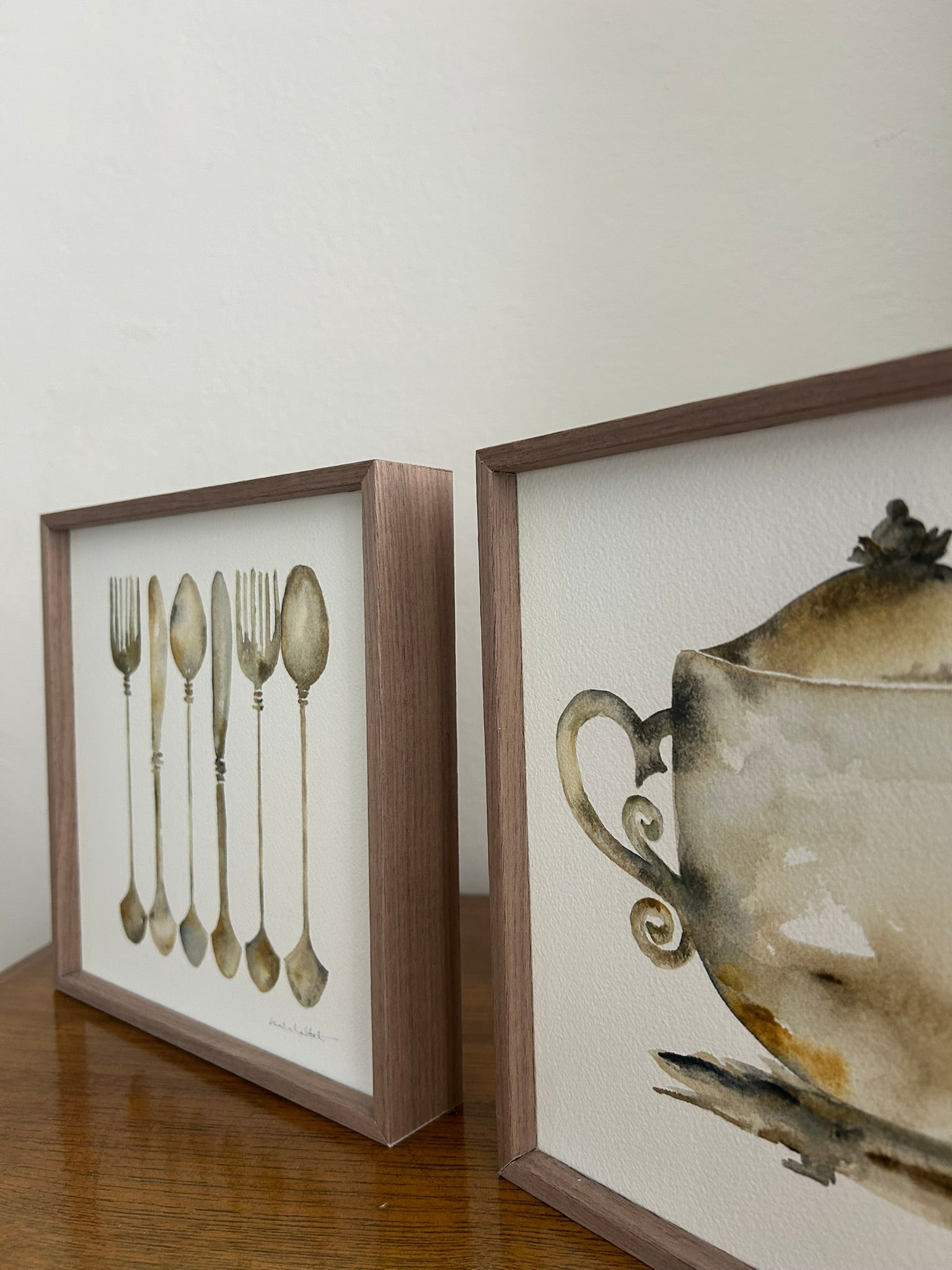 Dos cuadros para decorar la cocina o el comedor de manera elegante y neutral