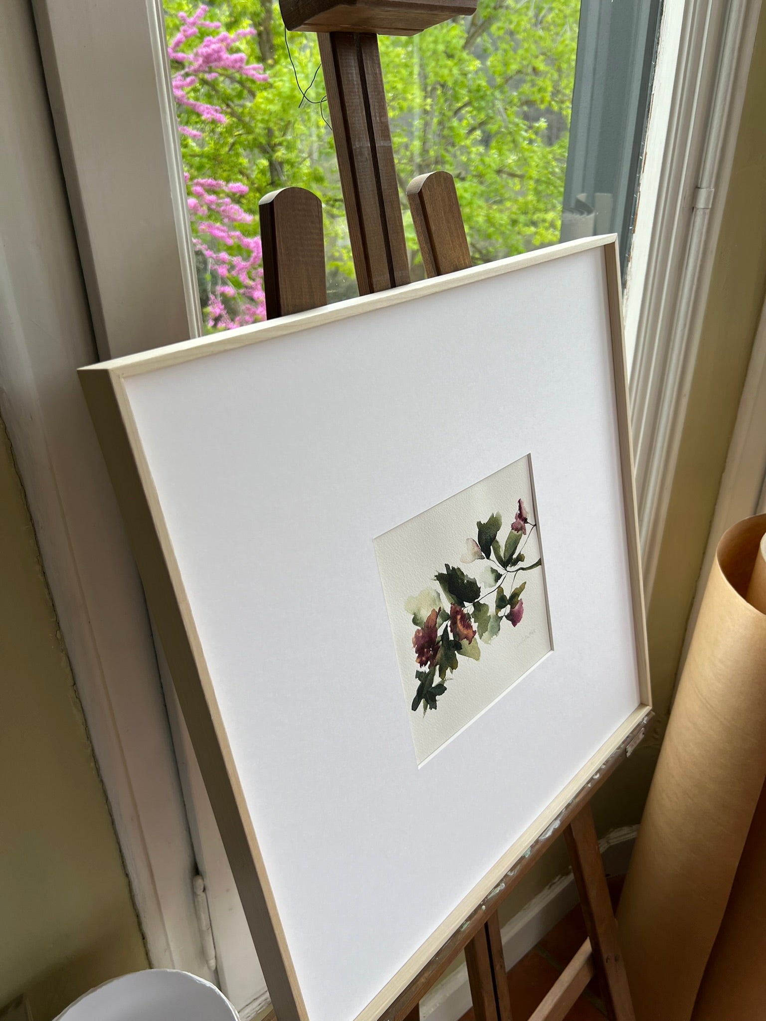 Cuadro decorativo pintado a mano para dormitorio, salón, pasillo o entrada. Pintura original de Isabel Altet