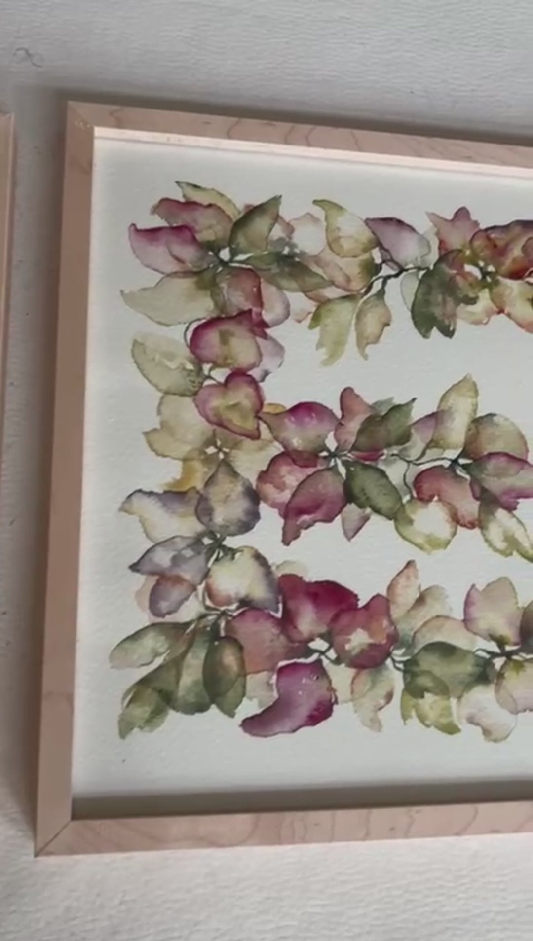 Video detalle de cuadro iniciales para bebé personalizadas, pintadas en acuarela